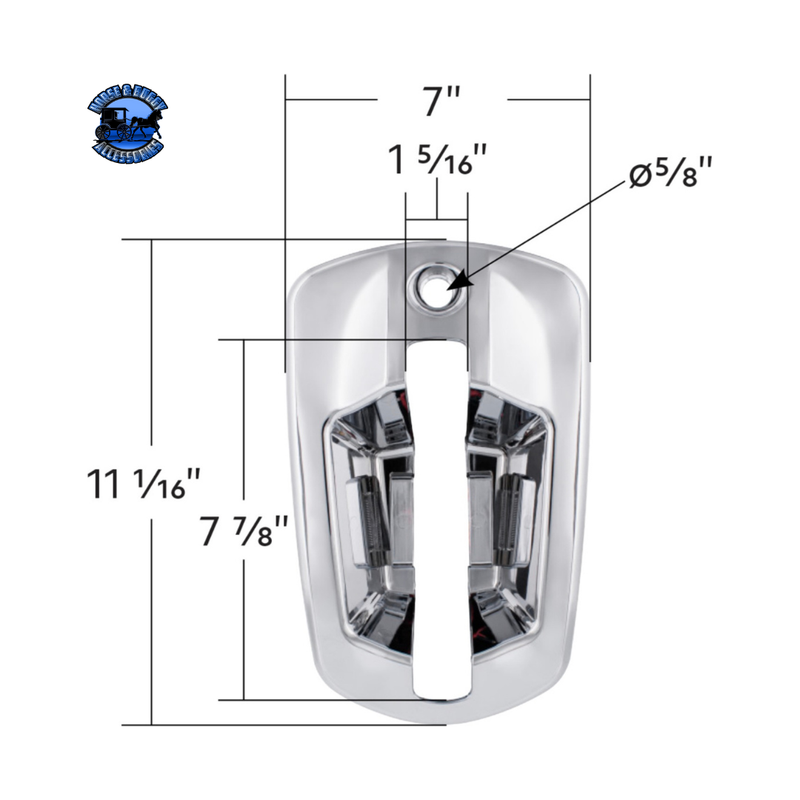 6 LED CHROME DOOR HANDLE COVER FOR 2018-2024 FREIGHTLINER CASCADIA (Choose Color) (Choose Side) DOOR HANDLE Amber LED / Driver's Side,Amber LED / Passenger's Side,Blue LED / Driver's Side,Blue LED / Passenger's Side,Green LED / Driver's Side,Green LED / Passenger's Side,Red LED / Driver's Side,Red LED / Passenger's Side,White LED / Driver's Side,White LED / Passenger's Side Light Gray