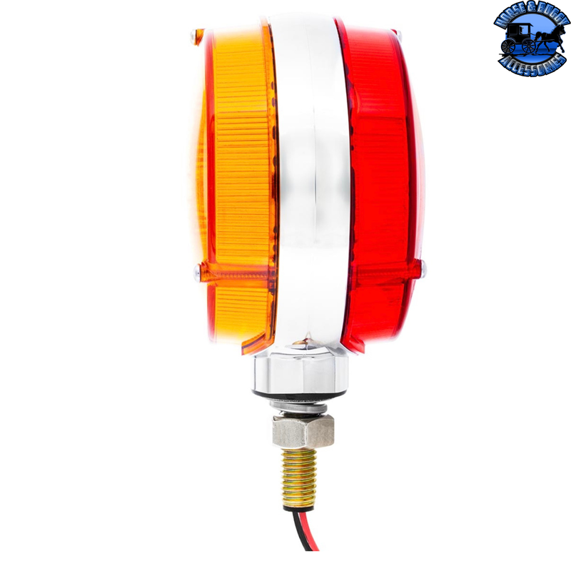 UP-42 LED Reflector Double Face Competition Series Turn Signal Light-Amber & Red LED (Choose Lens Color)