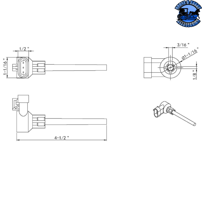 Coolant Level Sensor for 2015-2021 Kenworth W900 #26010