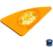 9 LED COMPETITION SERIES FENDER LIGHT FOR 2007-2017 KENWORTH T660 (Choose Side) (Choose Lens) FENDER LIGHT Driver's Side / Amber Orange