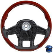 18" YOURGRIP WOOD STEERING WHEEL FOR 2012-2021 PETERBILT 579 & 2013-2021 KENWORTH T680 #88189 steering wheel Dark Slate Gray