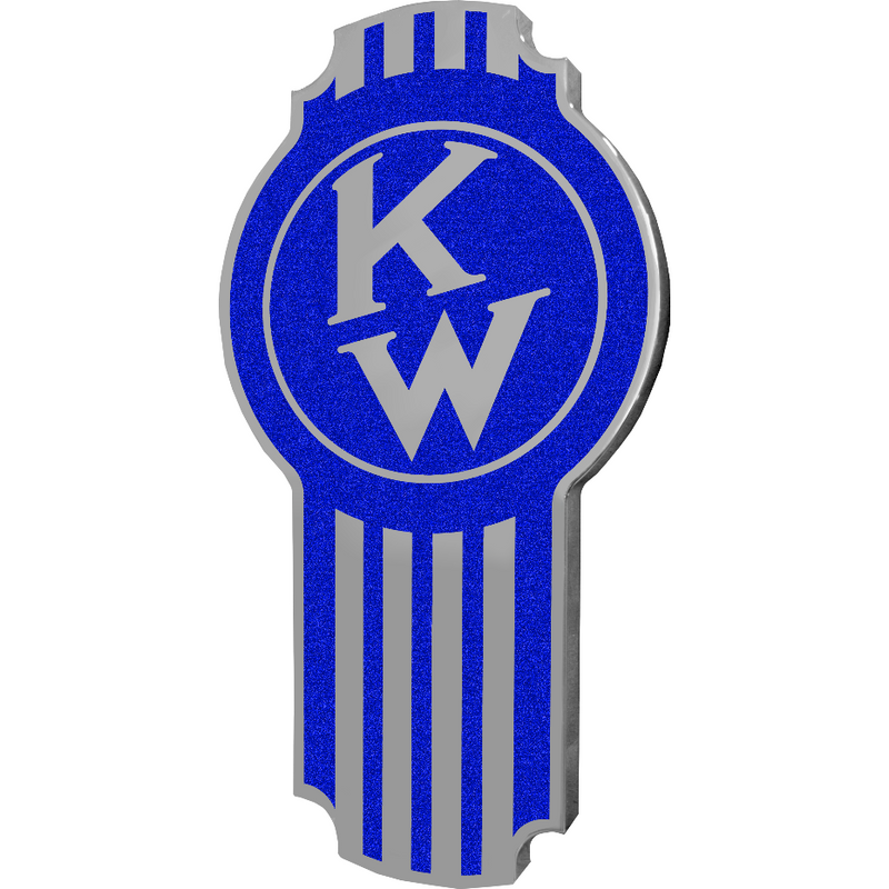 Kenworth Emblem Old Style Blue 647 EMBLEM Medium Blue