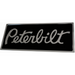 Light Slate Gray PETERBILT RECTANGULAR BLACK CHROME ENGRAVED EMBLEM (190)