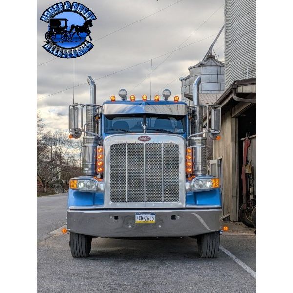 ROLLIN LOW PETERBILT 11'' X 7.5'' FLAT BOTTOM VISOR V. TOP #1034