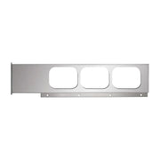 80368  2PC. CR. BAR W/RECT. RED/CLEAR PEARL LED & CR. RIM W/VISOR Gray