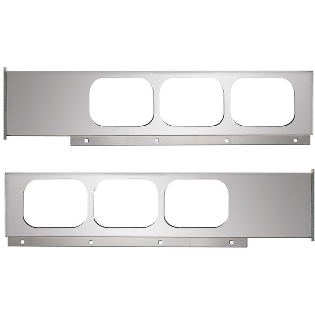 80116 2-Pc Chrome Plated Steel Light Bar