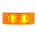 Dark Orange Oblong Rectangular Two-Bulb Marker Light (choose light) MARKER LIGHT amber