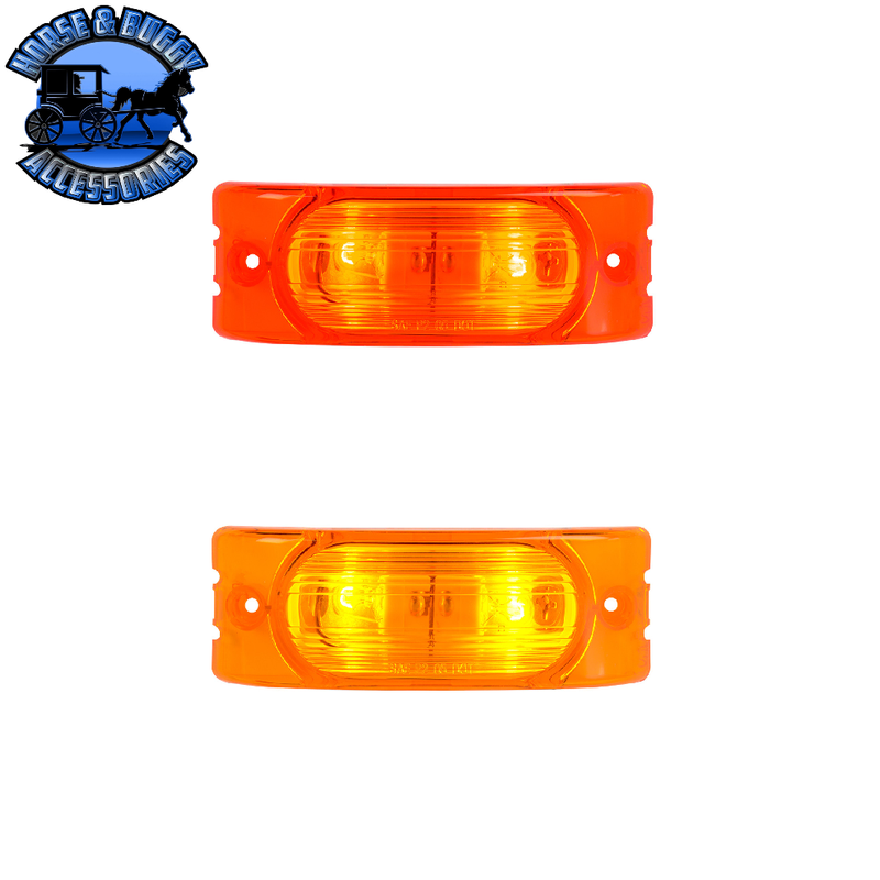 Oblong Rectangular Two-Bulb Marker Light (choose light)