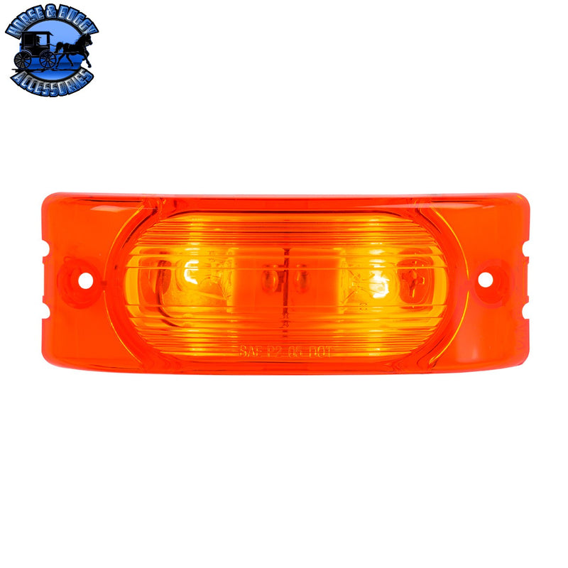 Oblong Rectangular Two-Bulb Marker Light (choose light)