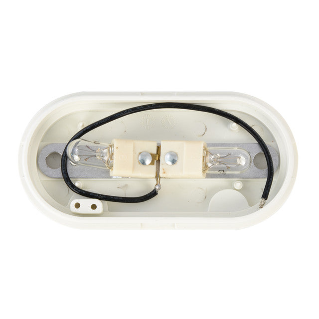 80195 Oblong Rectangular Two-Bulb Marker Light (Base Only)