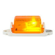 Mini Marker Lights with Rectangular Lens MARKER amber (white base),amber (chrome base) Orange