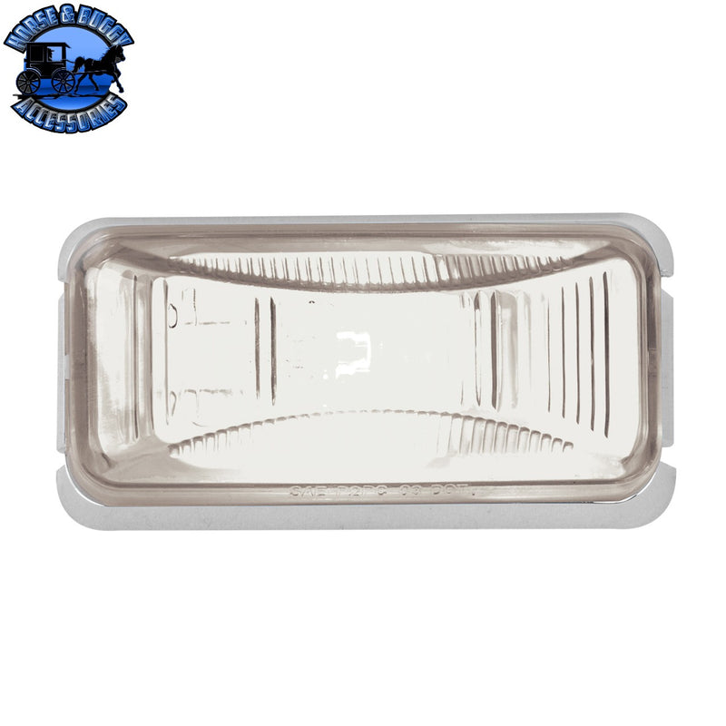 Small Rectangular Single Bulb Sealed Marker Light (CHOOSE COLOR AND STYLE)