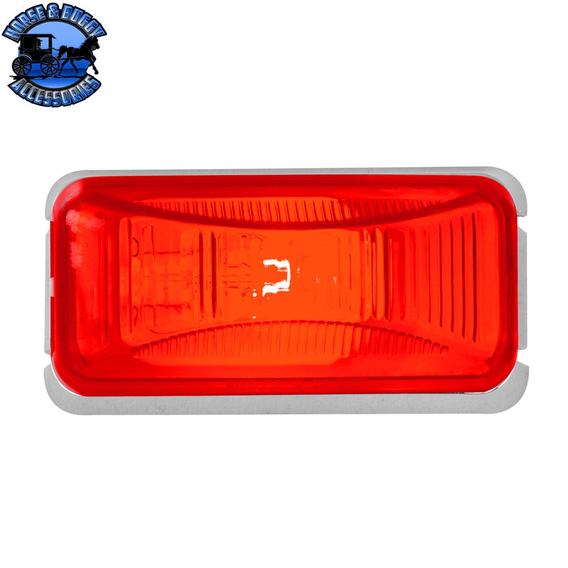 Small Rectangular Single Bulb Sealed Marker Light (CHOOSE COLOR AND STYLE)