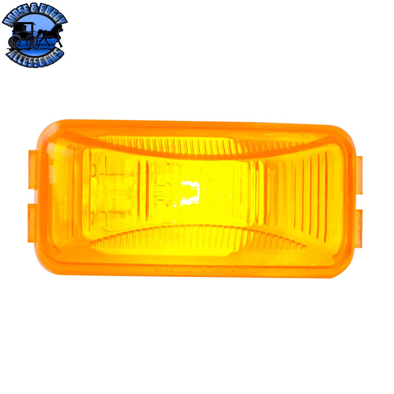 Small Rectangular Single Bulb Sealed Marker Light (CHOOSE COLOR AND STYLE)