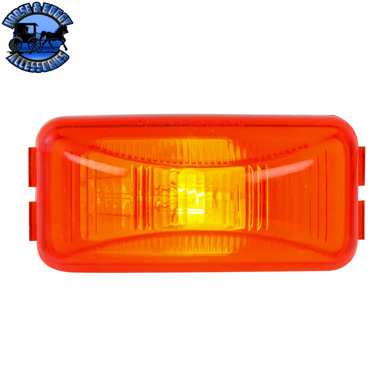 Small Rectangular Single Bulb Sealed Marker Light (CHOOSE COLOR AND STYLE)