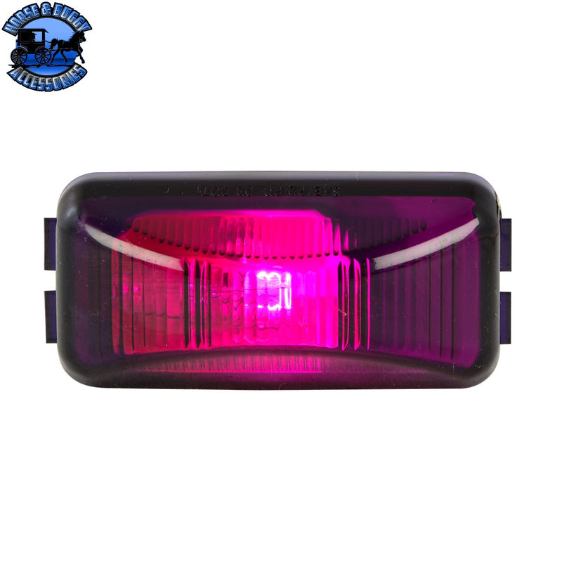 Small Rectangular Single Bulb Sealed Marker Light (CHOOSE COLOR AND STYLE)