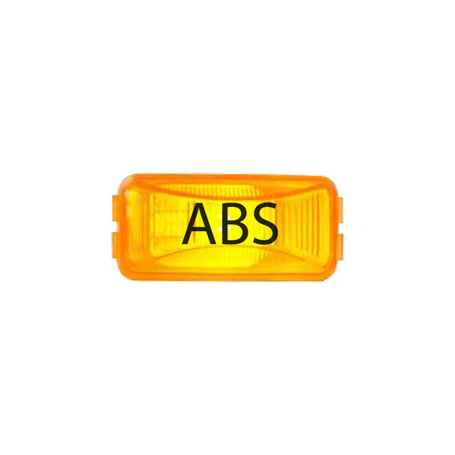 RECT. LUZ DE BALIZAMIENTO ÁMBAR CON LOGO ABS, 1 BOMBILLA