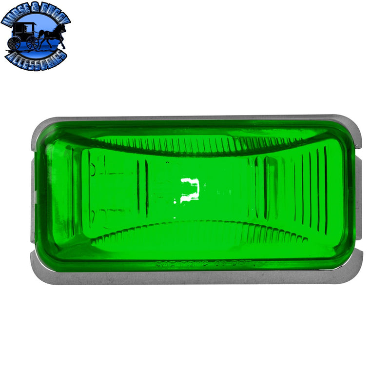 Small Rectangular Single Bulb Sealed Marker Light (CHOOSE COLOR AND STYLE)