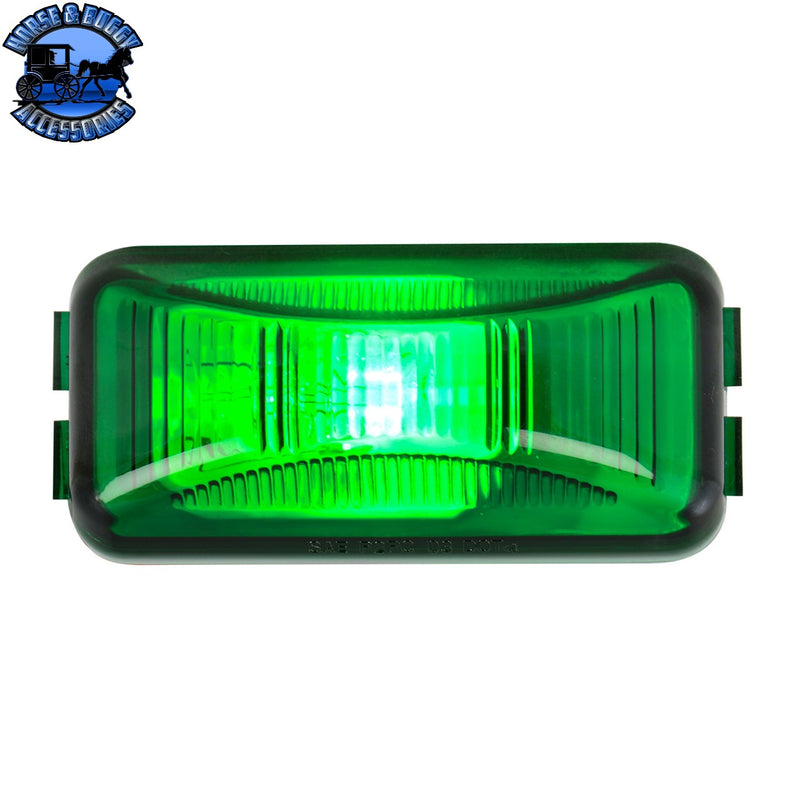 Small Rectangular Single Bulb Sealed Marker Light (CHOOSE COLOR AND STYLE)