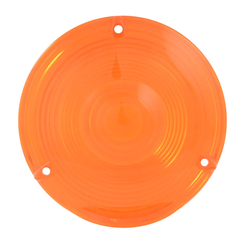AMBER PLASTIC LENS FOR 4" DOUBLE FACE PEDESTAL LIGHT lens Coral