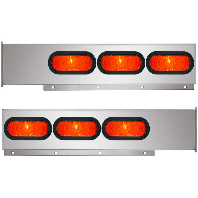 80331 2-Pc Chrome Plated Steel Light Bar