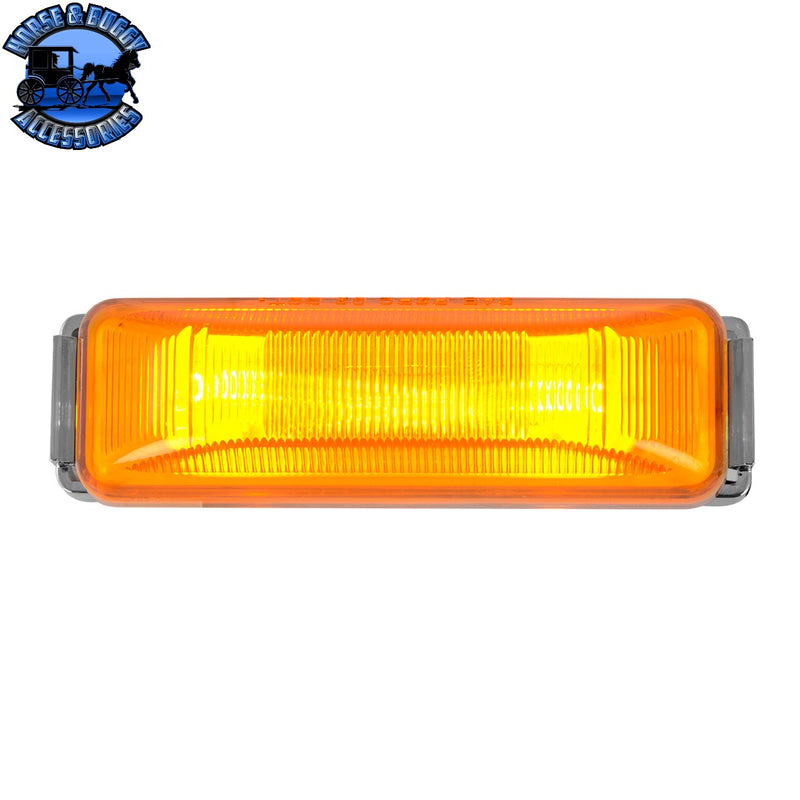 Medium Rectangular 2-Bulb Sealed Marker Light (CHOOSE COLOR)