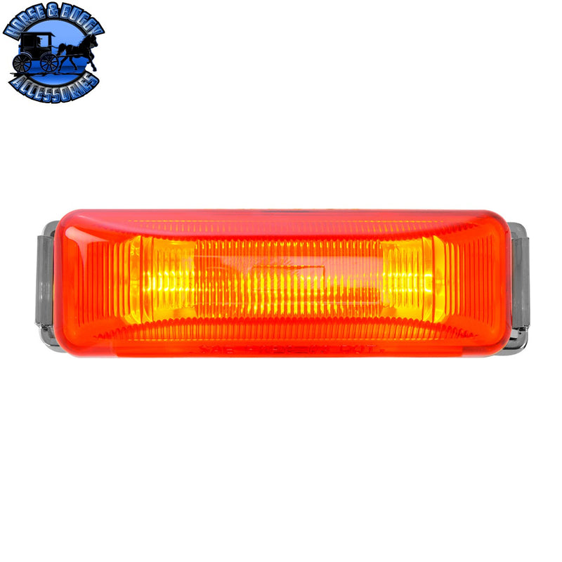 Medium Rectangular 2-Bulb Sealed Marker Light (CHOOSE COLOR)