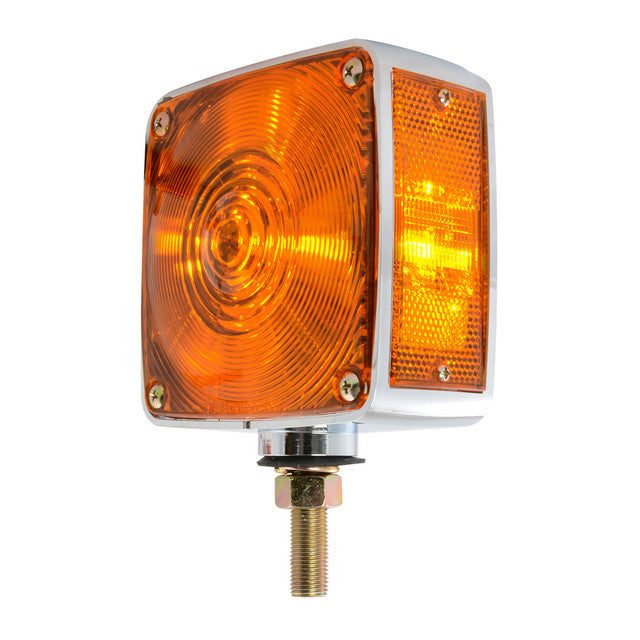 80353 Square Double Face Pedestal Light w/ Side Marker
