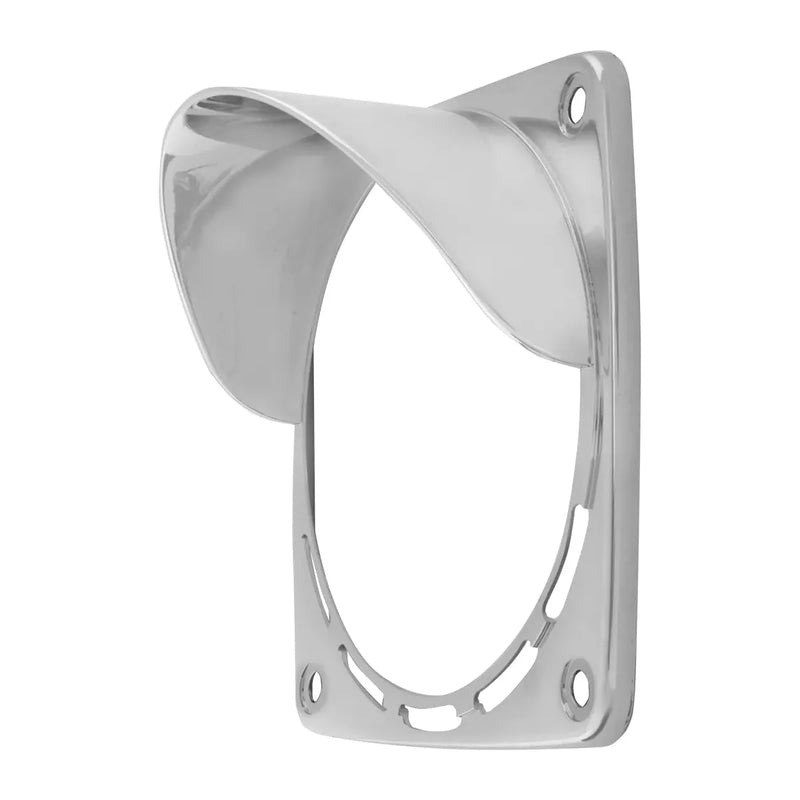#80358 Bezel with Visor for Square Double Face Pedestal Light Bezel Gray