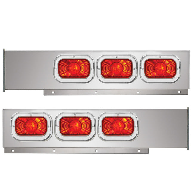 80361 2-Pc Chrome Plated Steel Light Bar