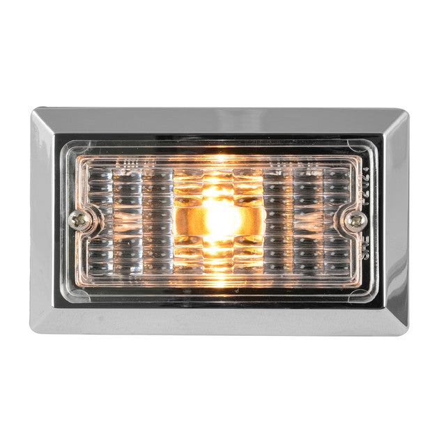 80461 Rectangular Light with Chrome Base (Clear)