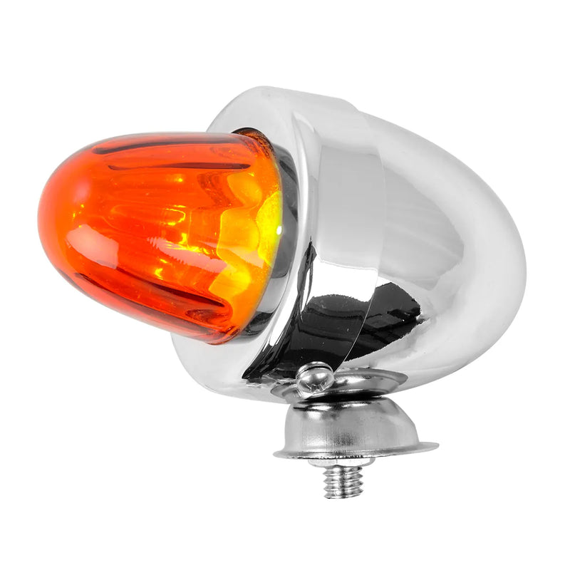 #80481 Bullet Shape Marker Light with Glass Lens bullet light ambere,red Light Gray