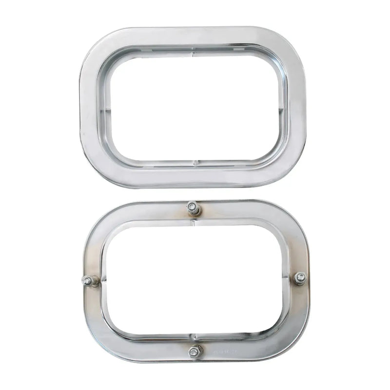 #80797 Flange Mount Bezel with Hidden Studs for 5.25″ Large Rectangular Light Light Gray