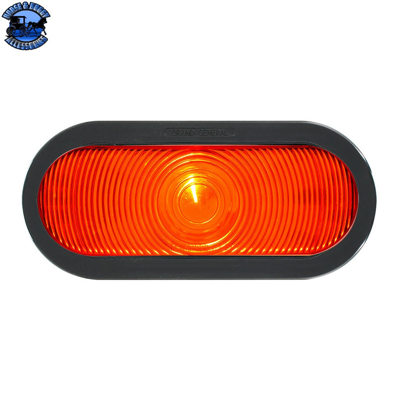 80804SP OVAL RED INCAND S/T/T/ SEALED LIGHT W/ GROMMET & PIGTAIL
