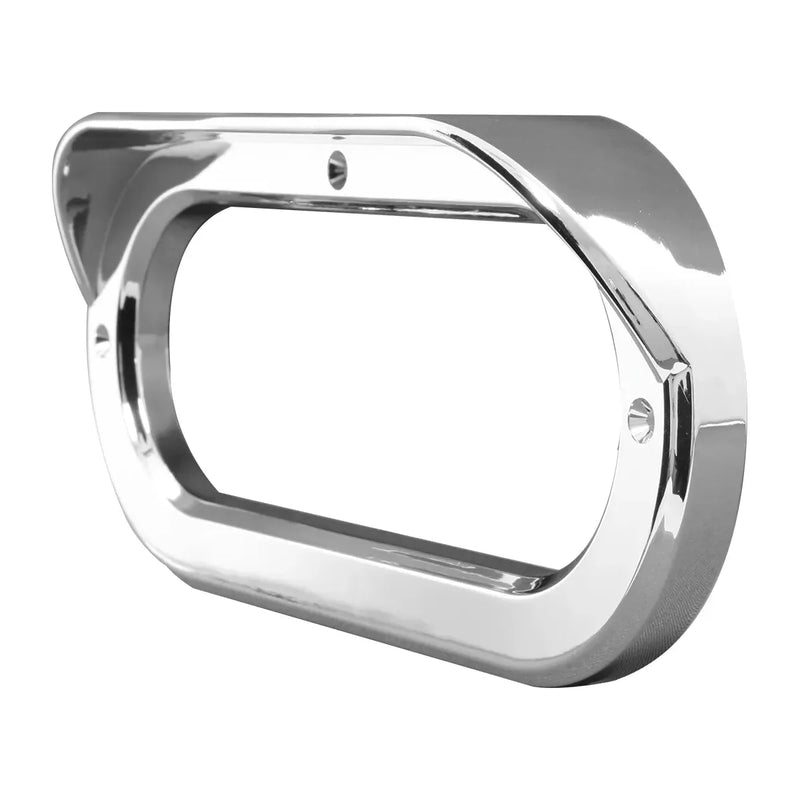 #80807 Grommet Cover w/ Visor in Horizontal Style for 6.5â€³ Large Oval Light Bezel Light Slate Gray