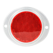 80816 3" RED REFLECTOR W/ ALUMINUM SCREW MOUNT BASE Firebrick