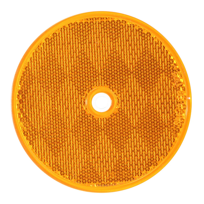 80821 3-1/4" AMBER CENTER MOUNT REFLECTOR Dark Orange