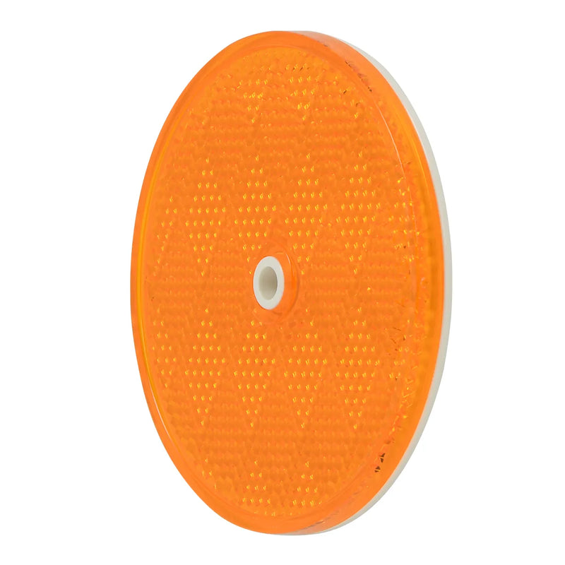 80821 3-1/4" AMBER CENTER MOUNT REFLECTOR Dark Orange