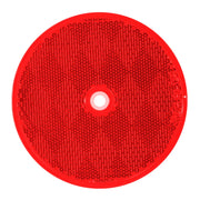 80824  3-1/4" RED CENTER MOUNT REFLECTOR Firebrick