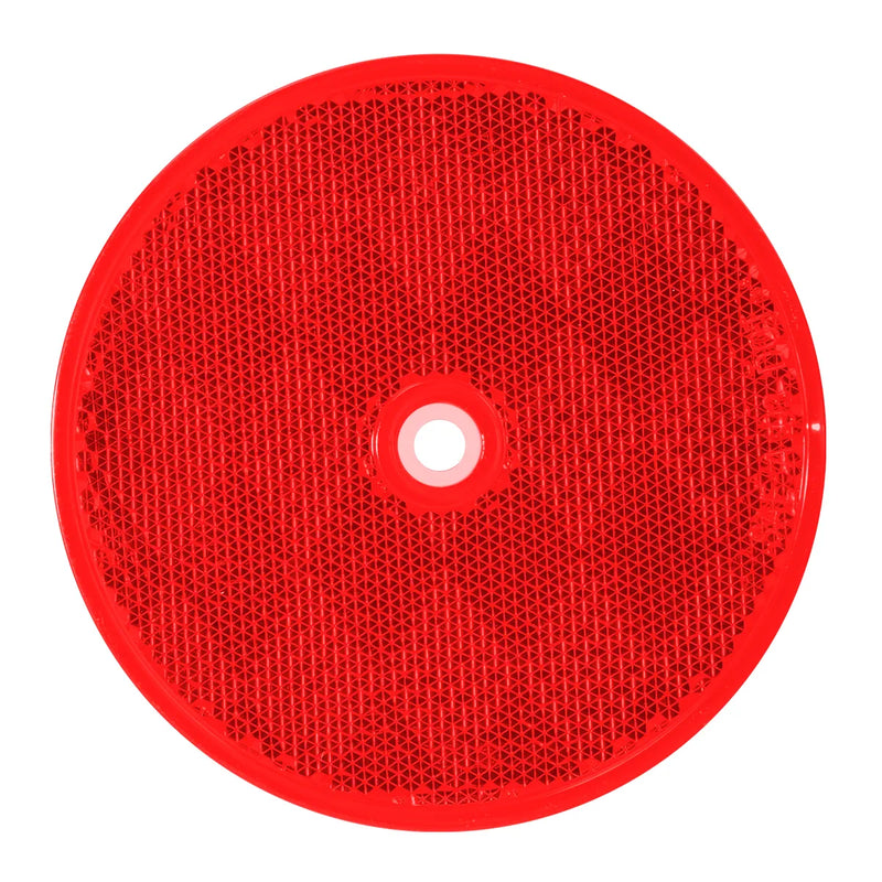 80824  3-1/4" RED CENTER MOUNT REFLECTOR Firebrick