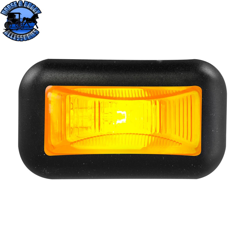 Small Rectangular Single Bulb Sealed Marker Light (CHOOSE COLOR AND STYLE)
