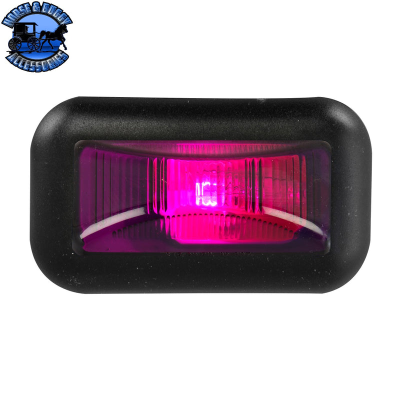 Small Rectangular Single Bulb Sealed Marker Light (CHOOSE COLOR AND STYLE)