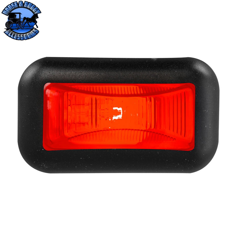 Small Rectangular Single Bulb Sealed Marker Light (CHOOSE COLOR AND STYLE)