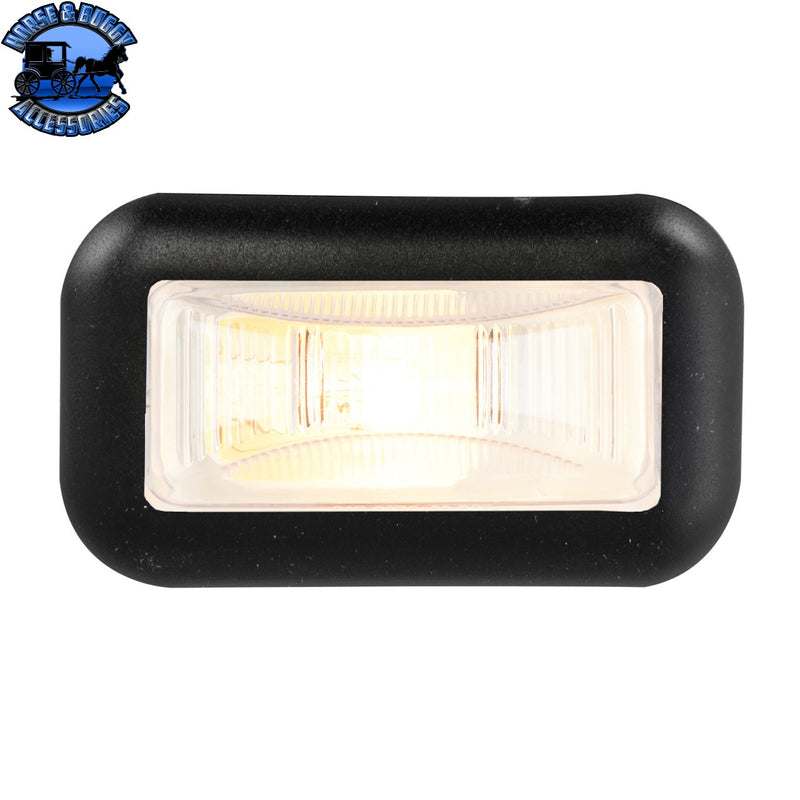 Small Rectangular Single Bulb Sealed Marker Light (CHOOSE COLOR AND STYLE)