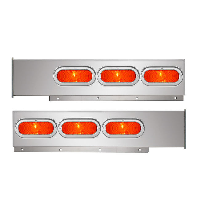 80962 2-Pc Chrome Plated Steel Light Bar