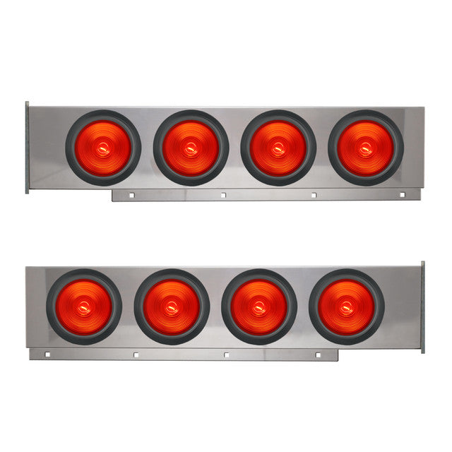 81120 2-Pc Chrome Plated Steel Light Bar