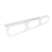 89168 Chrome Plated Steel Triple Light L Shape Mounting Bracket with Oval Sealed Lights Lavender