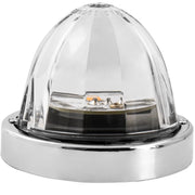 Super Star (Plastic lens) Watermelon Surface Mount LED Sealed Light With Bezel (CHOOSE COLOR) watermelon glass lens amber/amber,amber/clear,red/red,red/clear,white/clear,blue/blue,blue/clear,green/green,green/clear Light Gray