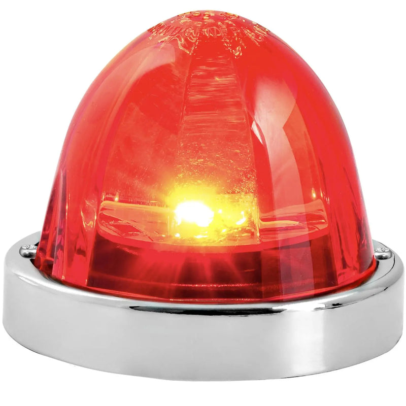 Super Star (Plastic lens) Watermelon Surface Mount LED Sealed Light With Bezel (CHOOSE COLOR) watermelon glass lens amber/amber,amber/clear,red/red,red/clear,white/clear,blue/blue,blue/clear,green/green,green/clear Chocolate