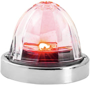 Super Star (Plastic lens) Watermelon Surface Mount LED Sealed Light With Bezel (CHOOSE COLOR) watermelon glass lens red/clear Light Gray